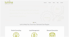 Desktop Screenshot of luminamarketing.com